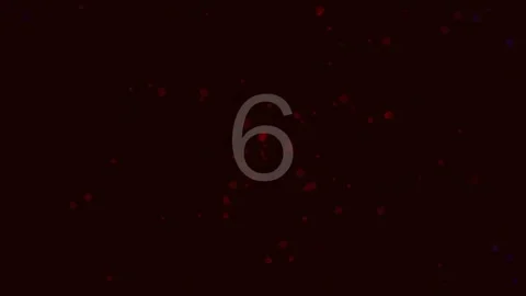 Abstract glowing number nine sequence on deep black background display Stock Footage 342204228