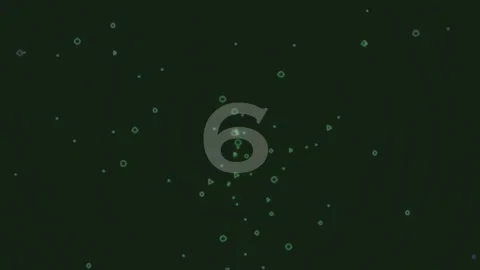 Abstract glowing numeral 9 animation for counting sequence or data presenta.. Stock Footage 342204231