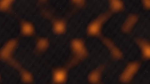 Abstract Glowing Orange and Black Lava Flow Motion Background Stock Footage 341609059