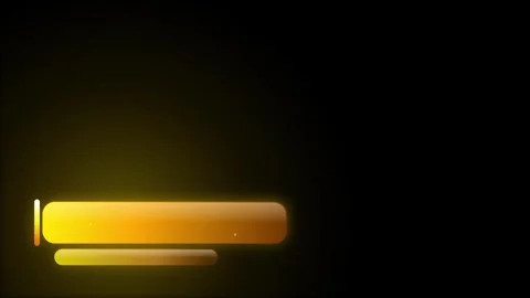 Abstract glowing orange and yellow lower third Stock Footage 346083724