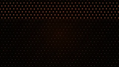 Abstract Glowing Orange Dots Pattern on Dark Background Video Footage Stock Footage 344514167