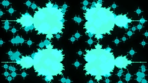 Abstract glowing orange geometric pattern on dark teal background for futur.. Stock Footage 339772770