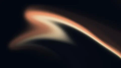 Abstract glowing orange light streak on black background with abstract, art.. Ilustración de archivo