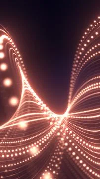 Abstract glowing orange light waves forming smooth curves, symbolizing warmth 스톡 일러스트