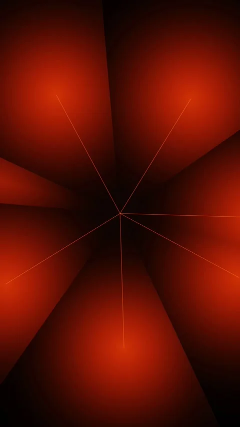 Abstract Glowing Orange Lines Radiating on Black Background 库存影片 340410039