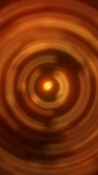 Abstract glowing orange vortex with concentric light rings, symbolizing cos.. Stock Illustration