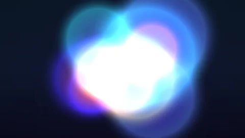 Abstract glowing orb radiates vibrant energy against a dark backdrop Stock-Footage 326264905