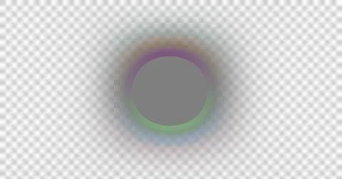Abstract glowing orb with vibrant neon aura. Futuristic energy sphere radiating Illustrazione stock