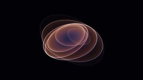 Abstract Glowing Orbital Rings Animation 스톡 동영상 343411274