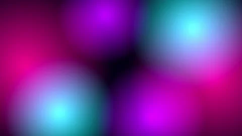 Abstract glowing orbs drift softly in dark space with vibrant neon pink and.. Stock Footage 340939648