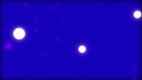 Abstract glowing orbs drifting in deep blue space with subtle cinematic mot.. Stock Footage 340940575
