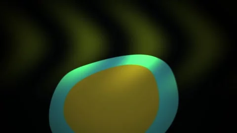 Abstract Glowing Organic Shape Morphing with Dynamic Color Transitions. Stock Footage 340516999