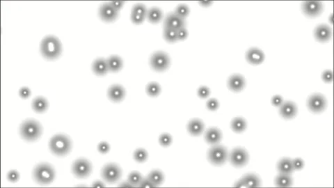 Abstract glowing particle animation with floating light orbs on white background 스톡 동영상 339130556