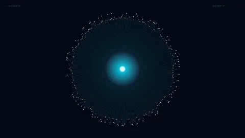 Abstract glowing particle animation motion background 4K Video stock 344752110