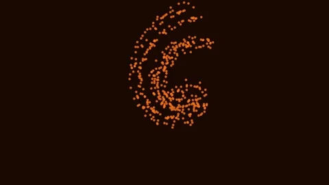 Abstract glowing particle bokeh animation for magic effect background Stock Footage 343632649