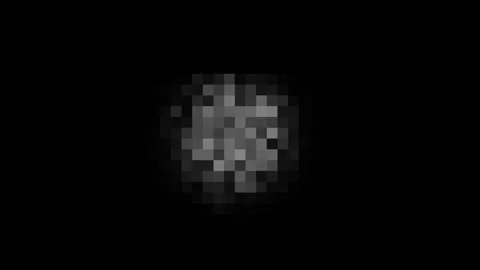 Abstract glowing particle cluster floating in dark space motion footage. Stock-Footage 337444099
