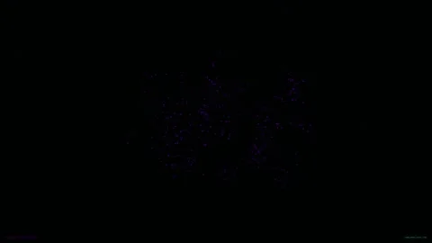Abstract Glowing Particle Clusters Floating in Dark Space Motion Background Vídeos de archivo 344232942