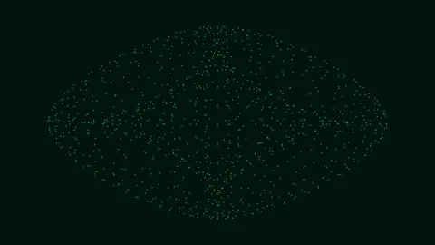 Abstract glowing particle constellation animation background for technology.. Stock Footage 342523089