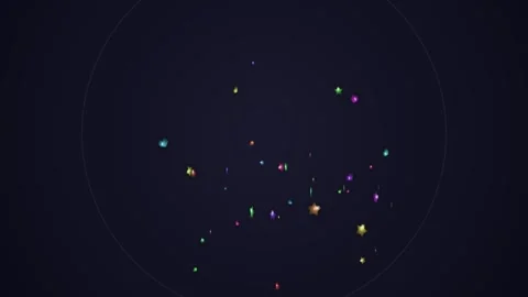Abstract Glowing Particle Energy Data Visualization for Cinematic Sci-Fi Ba.. Stock Footage 344649493