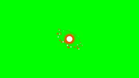 Abstract glowing particle explosion effect on a bright green background Stock Footage 340903330