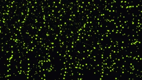 Abstract glowing particle field animation in 4K Stock Footage 345014081