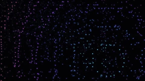Abstract glowing particle field motion graphic background Stock Footage 345014006