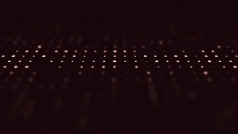 Abstract glowing particle grid, digital dots, depth of field, futuristic Stock Footage 339415202