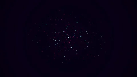 Abstract glowing particle motion stock footage Stock Footage 344809693