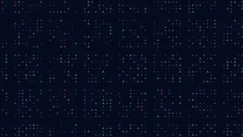 Abstract glowing particle network background with scattered neon nodes and Stock Footage 330058673