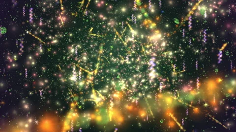 Abstract Glowing Particle Network With Cosmic Spark Colorful Lights 스톡 동영상 334933445