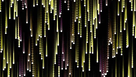 Abstract glowing particle rain effect with falling light streaks on dark ba.. Stock Footage 340377819