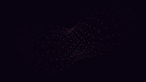 Abstract glowing particle sphere in dark space background for technology Vídeos de archivo 334138509