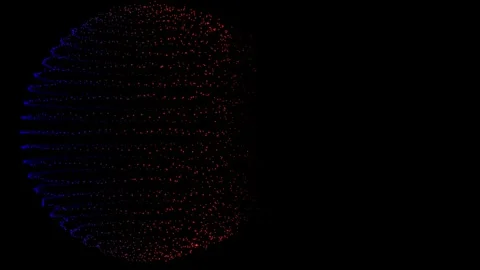 Abstract Glowing Particle Sphere Motion Graphics Stock Footage 330919438