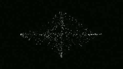 Abstract glowing particle stream animation on dark background | Digital cos.. Stock Footage 337572830