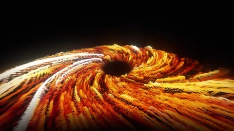 Abstract Glowing Particle Swirl Vortex with Flowing Energy Spiral Motion Stock Footage 339047909