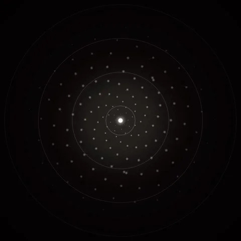 Abstract glowing particle vortex tunnel transition background video Stock Footage 345690205