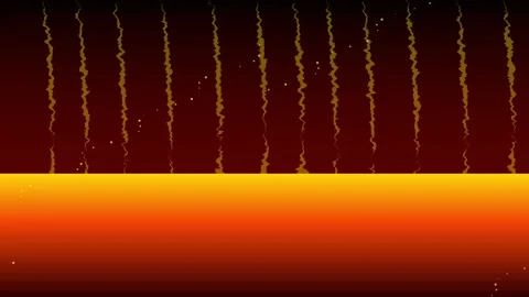 Abstract glowing particle wave motion background loop Stock Footage 345286045