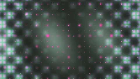 Abstract glowing particles and bokeh lights background animation. Видео 334475074