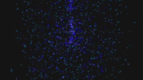 Abstract glowing particles background blue Video stock 209485087