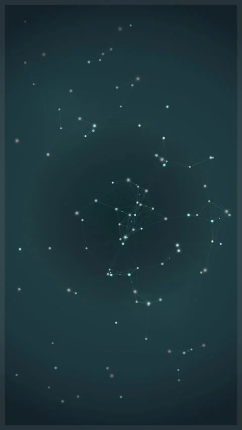 Abstract glowing particles background: ethereal bokeh forest effect loop Stock Footage 344932370