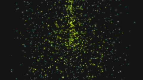 Abstract glowing particles background green Video stock 209485140