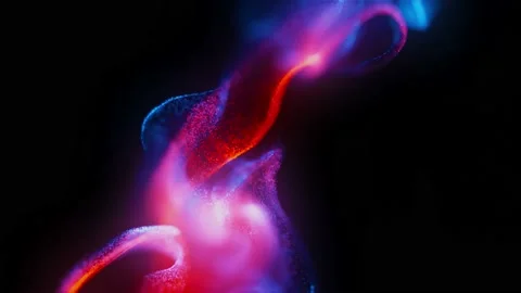 Abstract Glowing Particles Background Loop Stock Footage 203443607