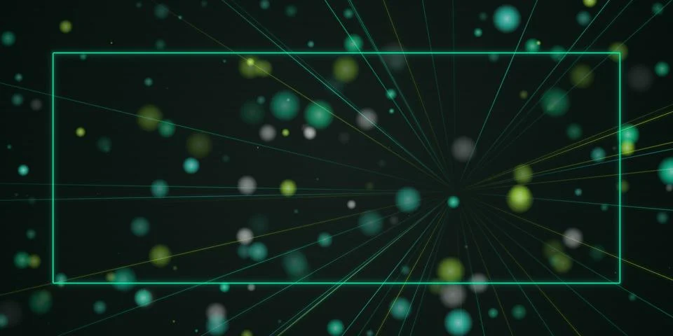 Abstract glowing particles with connection lines Stock Illustration