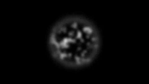 Abstract glowing particles in dark bokeh circles with subtle movement for d.. Video stock 343482134