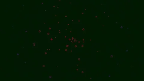 Abstract glowing particles in deep dark space cinematic background loop Stock Footage 342204246