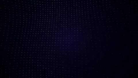 Abstract glowing particles drift in dark cosmic space with subtle grid over.. Video stock 346803280