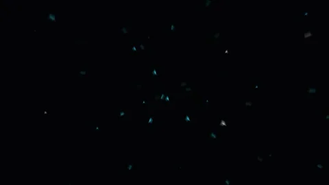 Abstract glowing particles drift in deep space during a subtle slow zoom ou.. Stock Footage 342418959