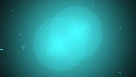 Abstract glowing particles drift slowly in deep teal underwater light with .. Video stock 341664501