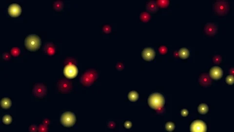 Abstract glowing particles drifting in dark space during festive celebration Stock Footage 339947416