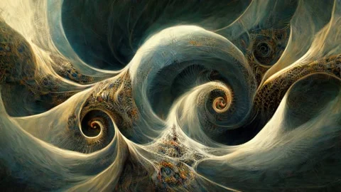 Abstract Glowing particles dynamic shape line background, Animation Loop Stock Footage 214001828